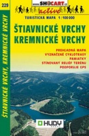 Štiavnické vrchy, Kremnické vrchy turistická mapa 1:100 000 (SHOCart)