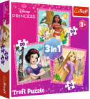 Puzzle Disney princezné 3v1