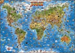 Detská mapa sveta (autor neuvedený)