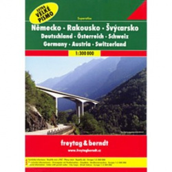 DACH SP Německo Rakousko Švýcarsko 1:300 000 (freytag a berndt)