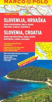 Slovinsko - Chorvatsko - Bosna a Hercegovina / mapa 1:800 000 (autor neuvedený)