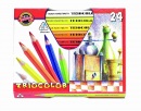 Trojhranné pastelky umelecké Triocolor - 24 ks