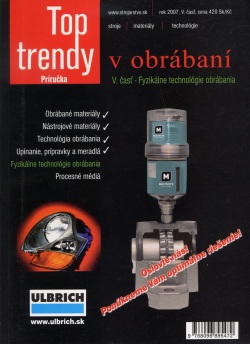 Top trendy v obrábaní V. časť - fyzikálne technológie obrábania