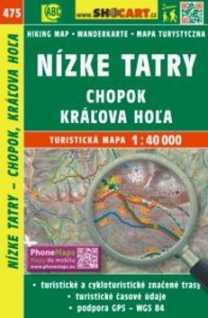 Nízke Tatry, Chopok, Kráľova Hoľa 1:40 000 (SHOCart)