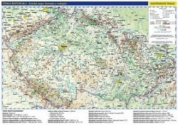 Česká republika administrativní a obecně zeměpisná mapa