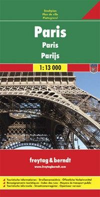 Plán města Paříž 1:13 000 (freytag & berndt)