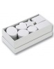 Dárkové krabičky různých tvarů, 15 kusů, bílá