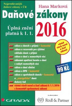 Daňové zákony 2016 (Hana Marková)