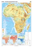 Afrika - všeobecnogeografická mapa (120x160 cm – 1:7300000), nástenná, fóliovaná, lištovaná