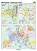 Následky druhej svetovej vojny v Európe (120x160 cm), nástenná, fóliovaná, lištovaná