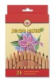 Pastelové ceruzky JUMBO NATUR, ryhované - 24 ks