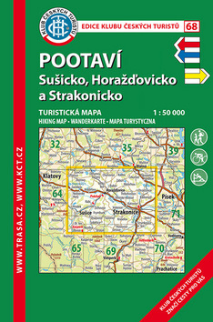 Mapa Pootaví, Sušicko, Horažďovicko a Strakonicko