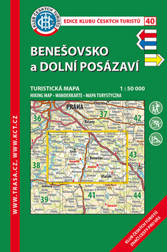 Mapa Benešovsko a Dolní Posázaví