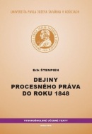 Dejiny procesného práva do roku 1848 (Erik Štenpien)