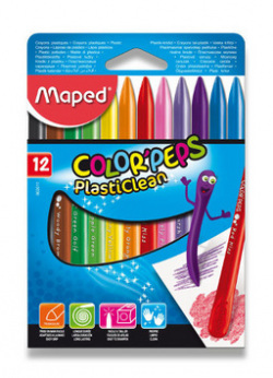 Plast.pastely Maped Color Plasticlean 12ks