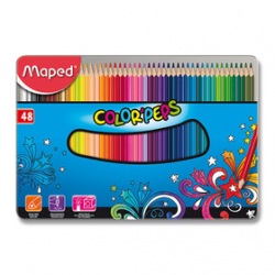 Pastelky Maped Color Peps  Metal Box 48 ks