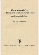 Čtení německých odborných a umělěckých textů pro humanitní obory (Helena Hasilová)