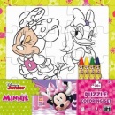 Omalovánkové puzzle s voskovkami - Minnie (Disney)