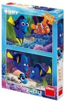 DINO Puzzle Hľadá sa Dory 2 x 77 dielikov