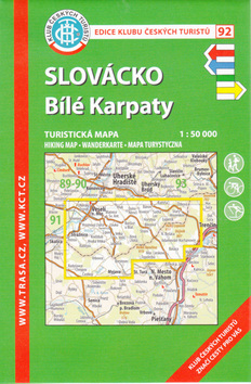 Mapa Slovácko, Bílé Karpaty 1:50 000