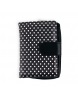 Dizajnová peňaženka - Čiernobiele bodky