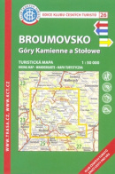 Mapa Broumovsko, Góry Kamienne a Stołowe 1:50 000