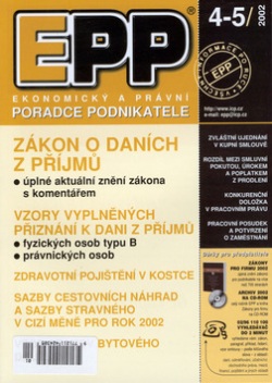 EPP 4-5/2002 Zákon o daních z příjmů...