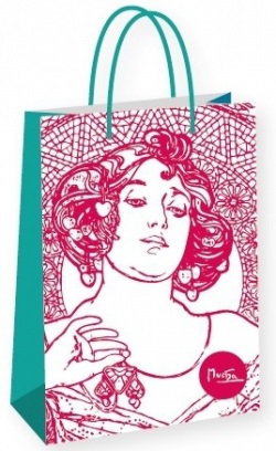 Darčeková taška Alfons Mucha – Ruby, Fresh Collection, veľká