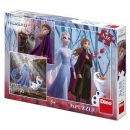 Frozen II 3 x 55 puzzle nové