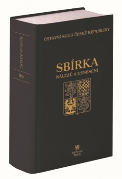 Sbírka nálezů a usnesení ÚS ČR, svazek 89 (vč. CD) (Ústavní soud ČR)