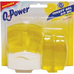 Q-Power WC záves gél 3 x 55ml Citrón