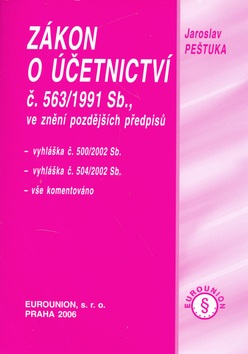 Zákon o účetnictví stav k 1.9.2006 (Jaroslav Peštuka)