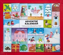 Adventní kalendář - 24 leporel s vánoční (Ivana Pecháčková)