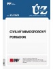 UZZ 25/2020 Civilný mimosporový poriadok