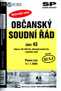 Občanský soudní řád v platném znění k 1.1.2005