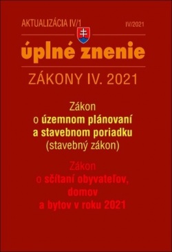 Aktualizácia IV/1 2021 Bývanie, stavebný zákon