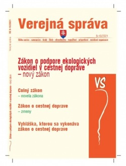 VS 9-10/2021  – Colný zákon a zákon o cestnej doprave