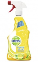 Dettol Power & fresh Antibakteriálny sprej na povrchy, Citrón a Limetka 500ml