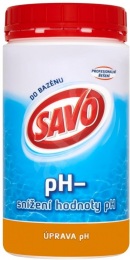 Savo pH- (zníženie pH vody v bazéne) 1,2 kg