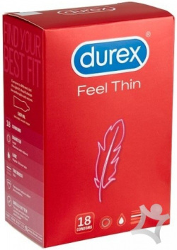 Durex Feel Thin Classic prezervatívy 18ks