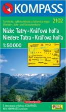 Nízke Tatry - Kráľova hoľa turistická, cykloturistická a lyžiarska mapa 1:50 000