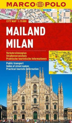 Miláno plán mesta s mapou 1:15 000