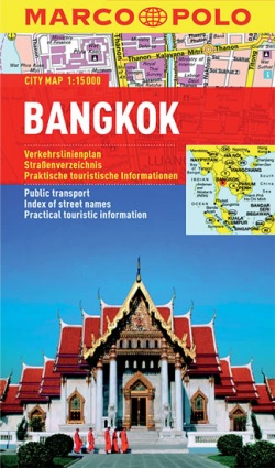 Bangkok - lamino mapa 1:15 000 000