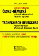 Odborný slovník česko-německý z oblasti ekonomické, finanční a právní (Josef Zlámal)