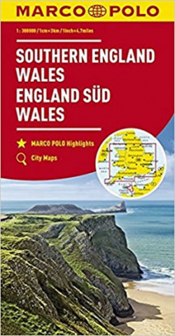 Anglie - Anglie jih, Wales 1:300T mapa