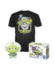 Funko POP & Tee: Pixar -  Alien As Buzz GITD svietiaci v tme - veľkosť S