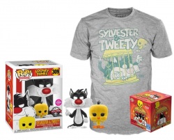 Funko POP & Tee: Looney Tunes Sylvester and Tweety, veľkosť L - exkluzivná sada s tričkom