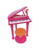 Bontempi: Detské elektronické Grand piano so stoličkou a mikrofónom GIRL