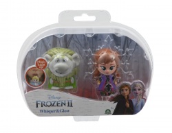 Frozen 2: 2-pack svítící mini panenka - Pabbie & Anna Travelling