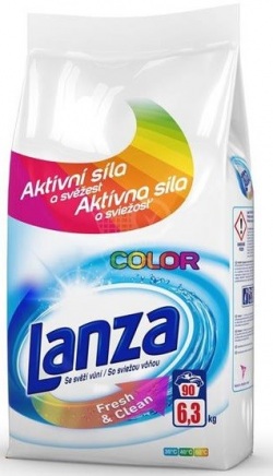 Lanza prací prášok Fresh & Clean Color 6,3 kg (90 praní)